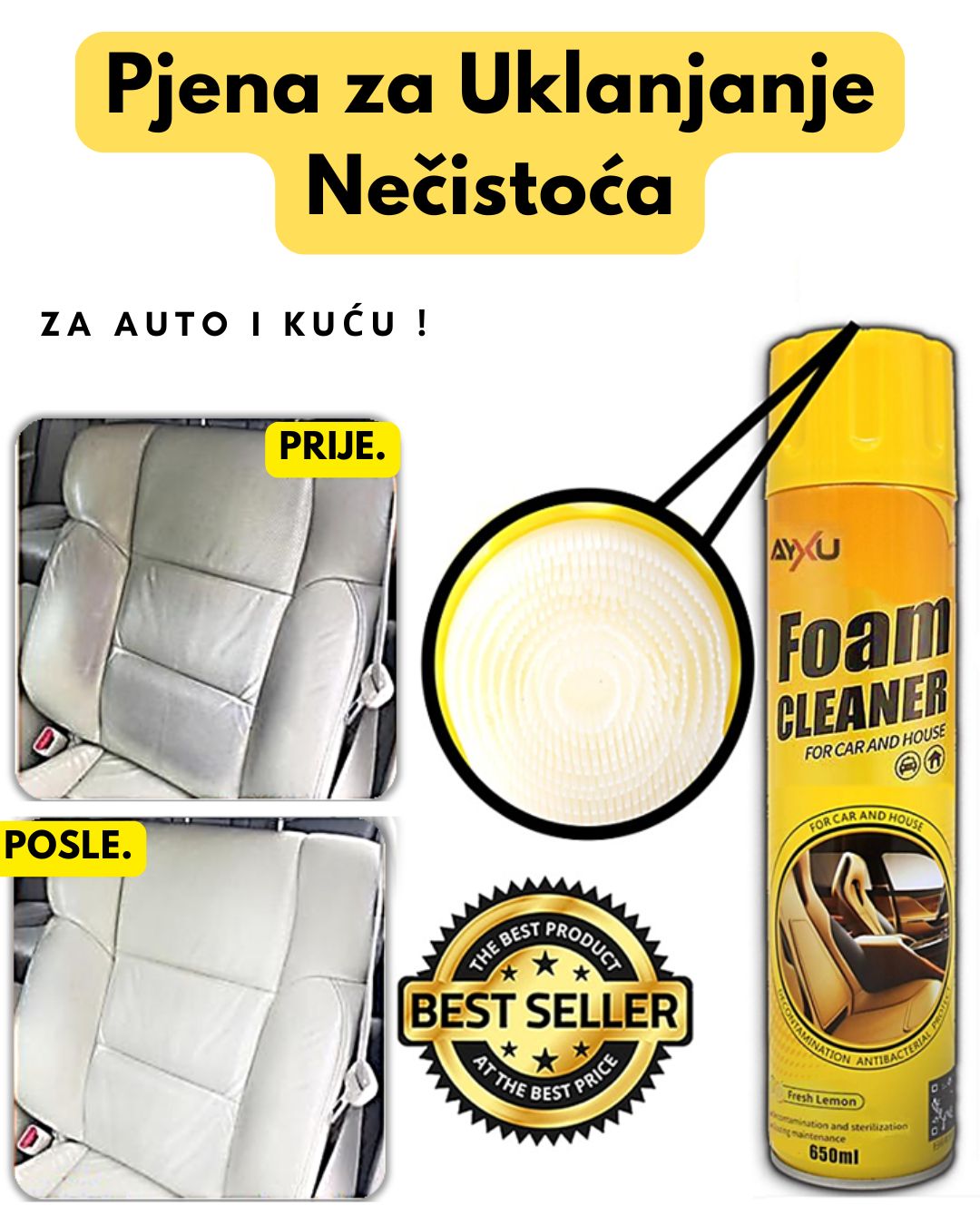 Pjena za Uklanjanje Nečistoća
