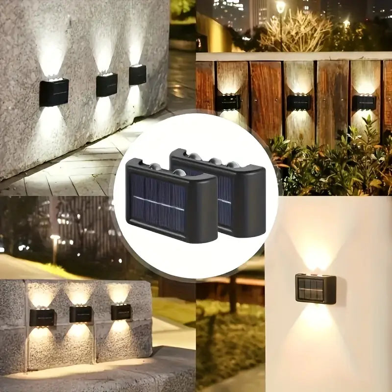 Dekorativne Solarne Zidne Lampe 4 Komada