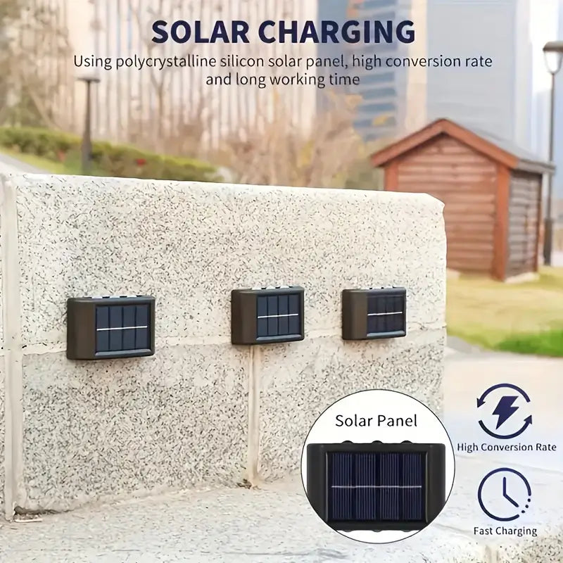Dekorativne Solarne Zidne Lampe 4 Komada