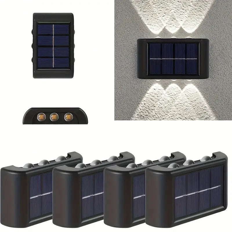 Dekorativne Solarne Zidne Lampe 4 Komada