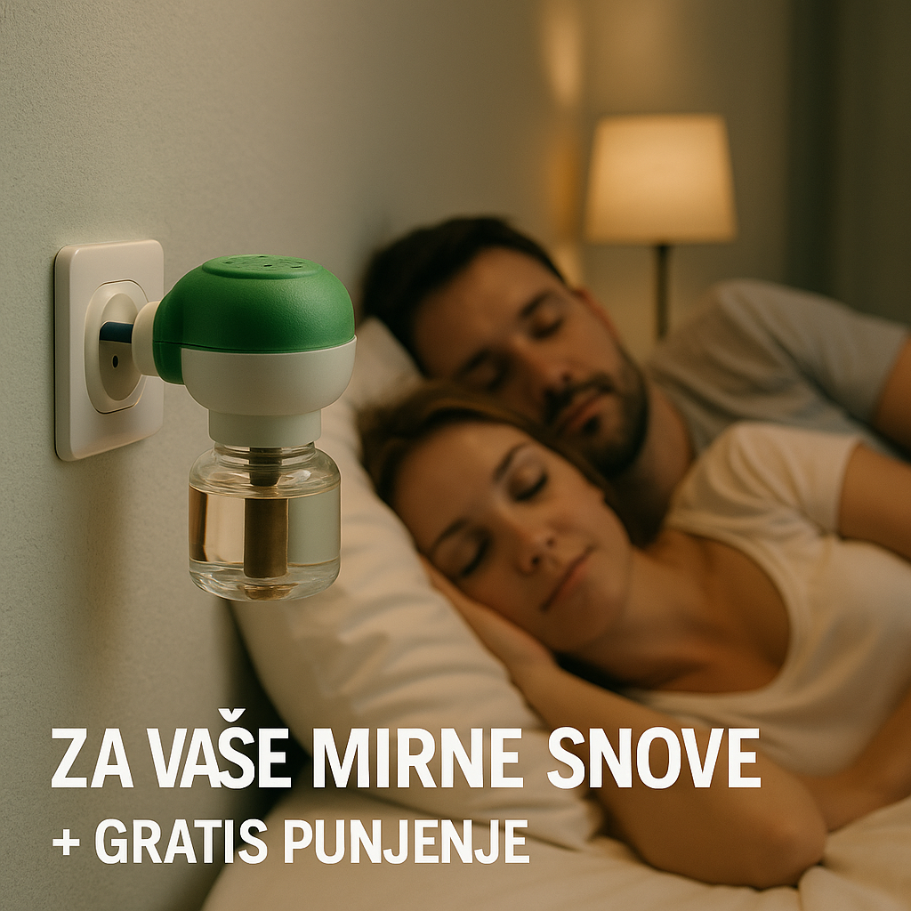 Aparat Protiv Komaraca + GRATIS Punjenje – 250 Noći Mira