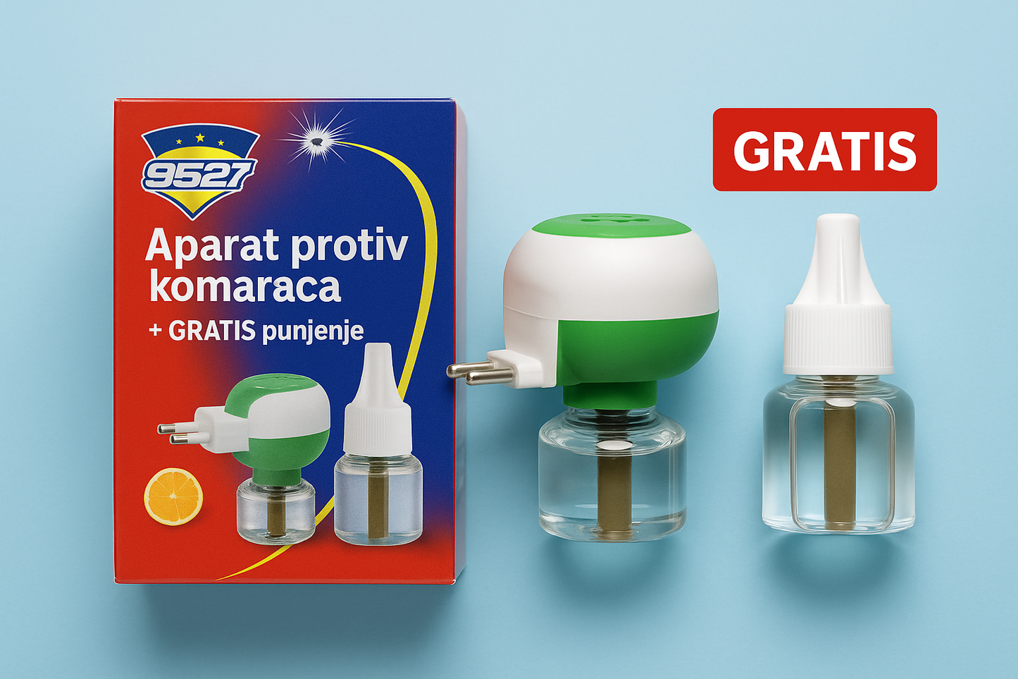 Aparat Protiv Komaraca + GRATIS Punjenje – 250 Noći Mira