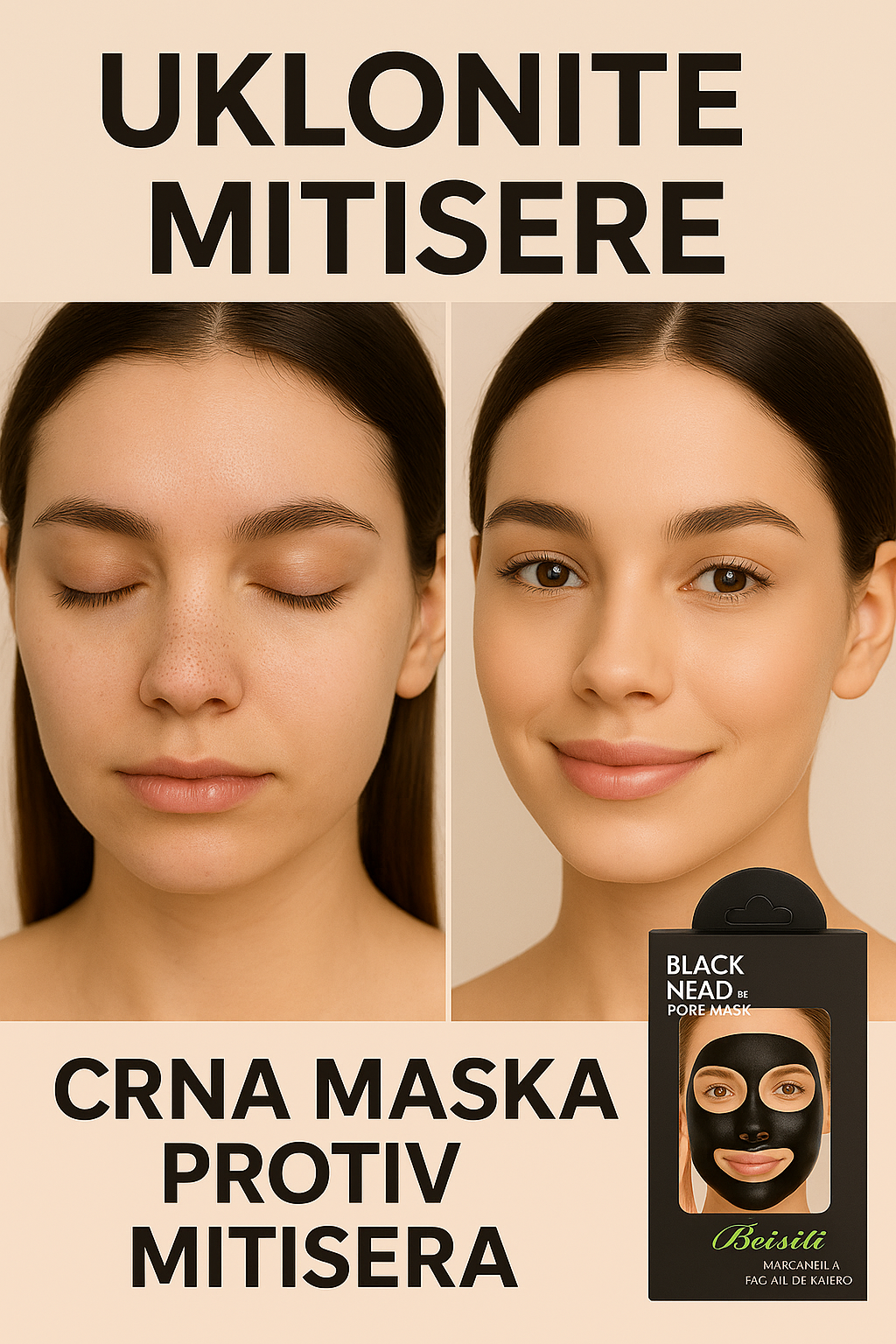 Crna Maska Protiv Mitisera (10kom) AKCIJA