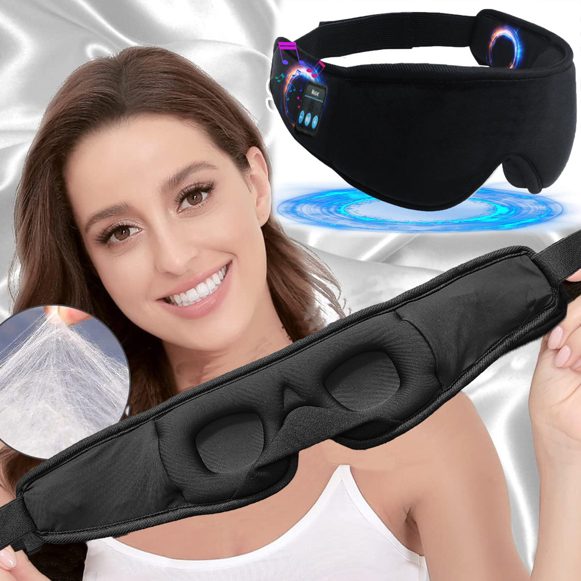 Maska za Spavanje sa Bluetooth zvučnicima