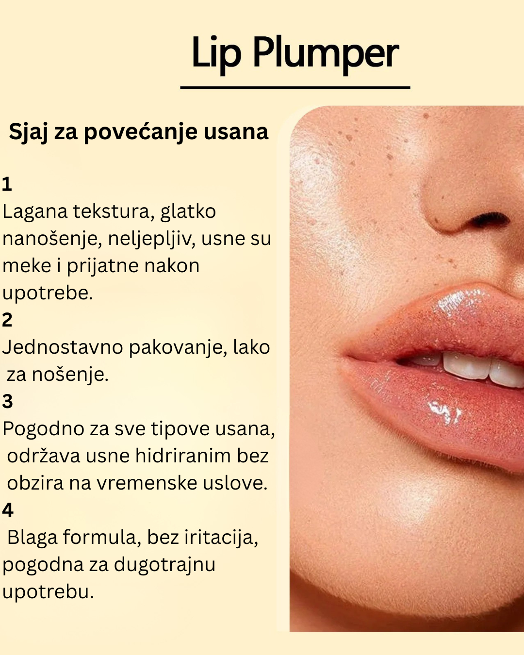 Sjaj Za Povećanje Usana 1+1 GRATIS