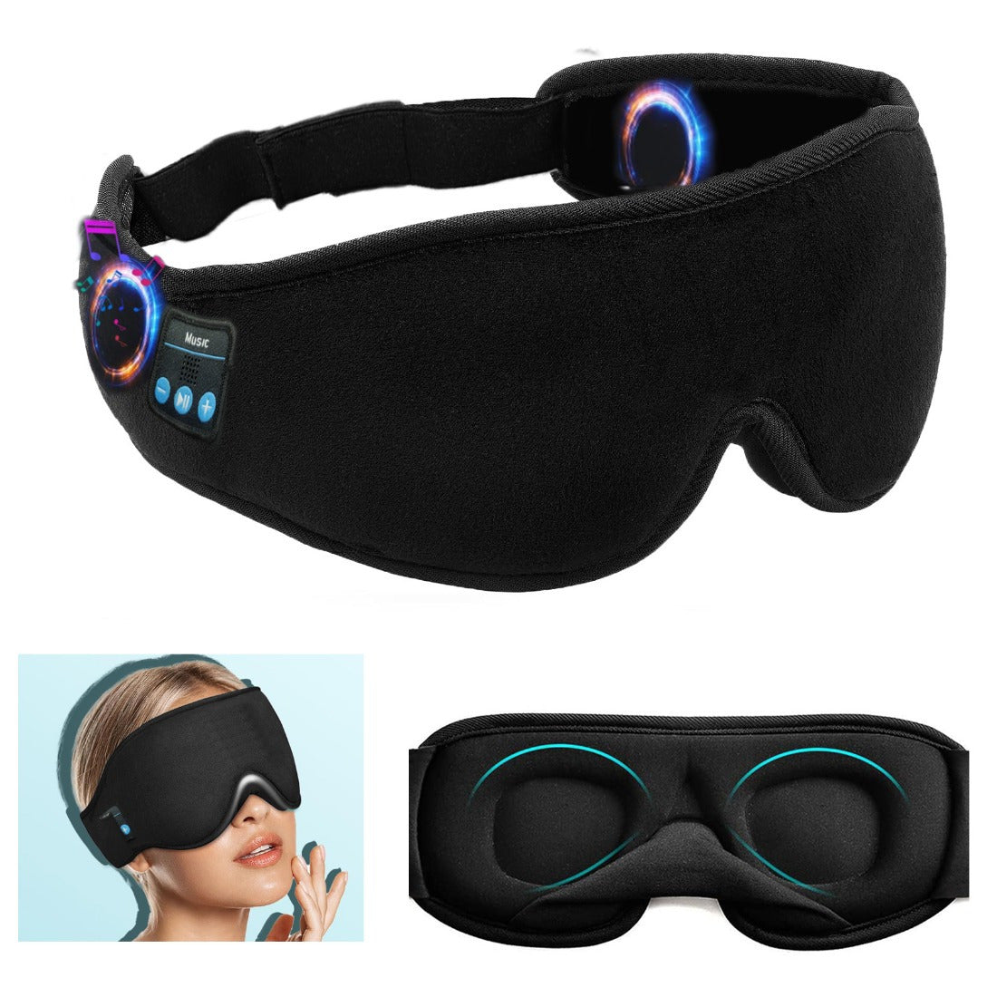 Maska za Spavanje sa Bluetooth zvučnicima