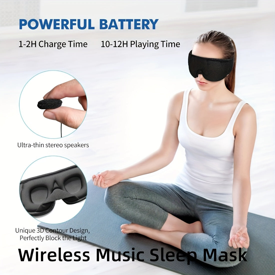 Maska za Spavanje sa Bluetooth zvučnicima