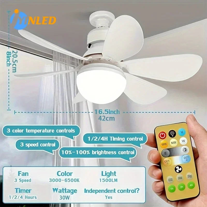 Luster ventilator “Cvijet” sa LED rasvjetom