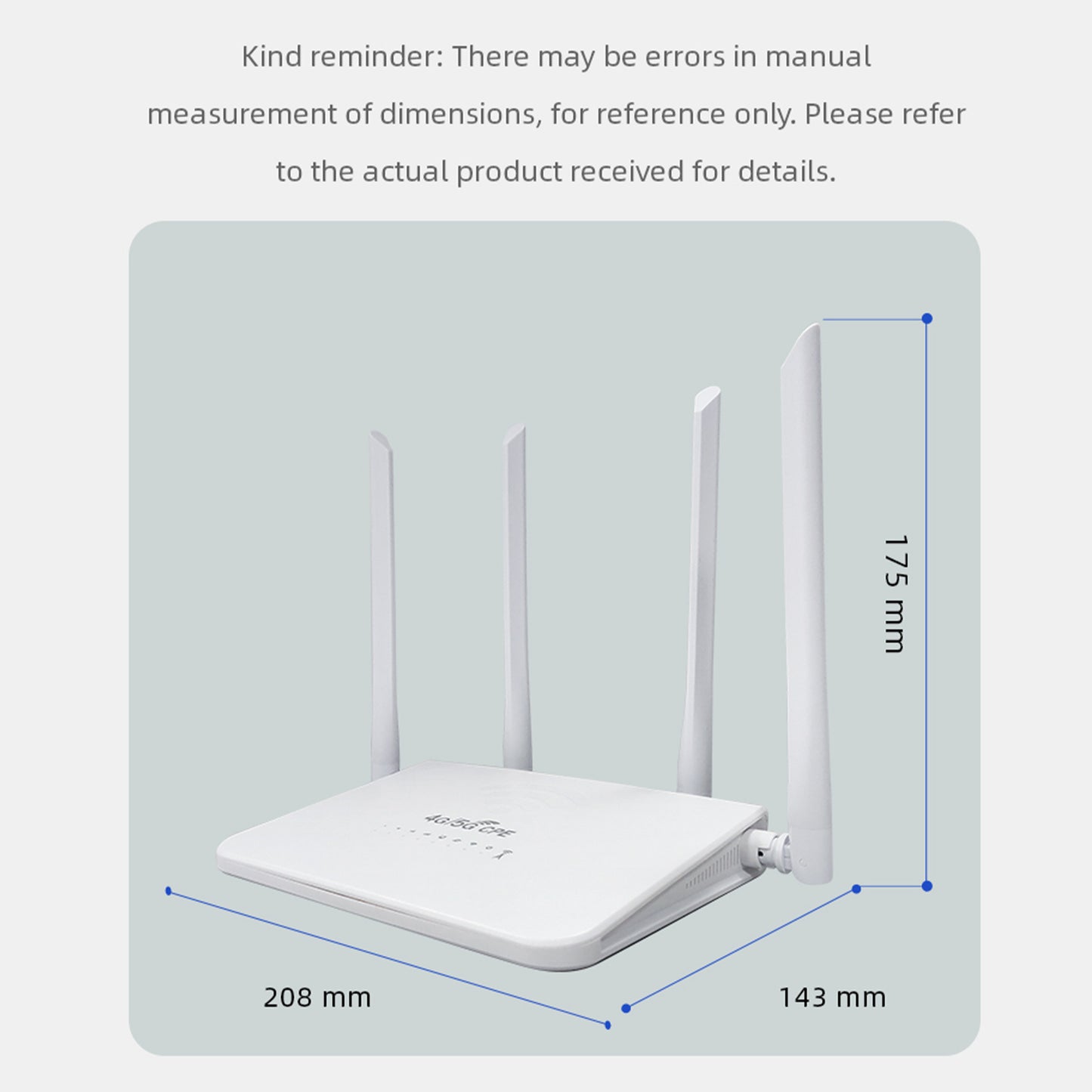 4G/5G WiFi Ruter sa 4 Antene - podržava slot za SIM KARTICU !