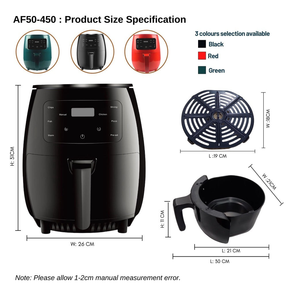 AirFryer Friteza na vrući zrak S-18 8l