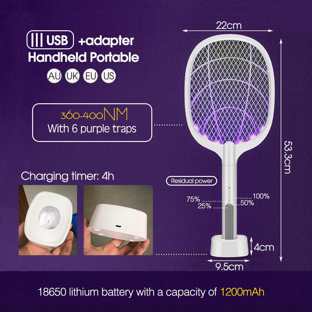 Električni Reket Protiv Komaraca - USB + LED