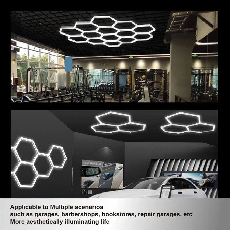 Profesionalna Heksagonalna LED rasvjeta - Za vašu Sobu, Salon ili Garažu !!!
