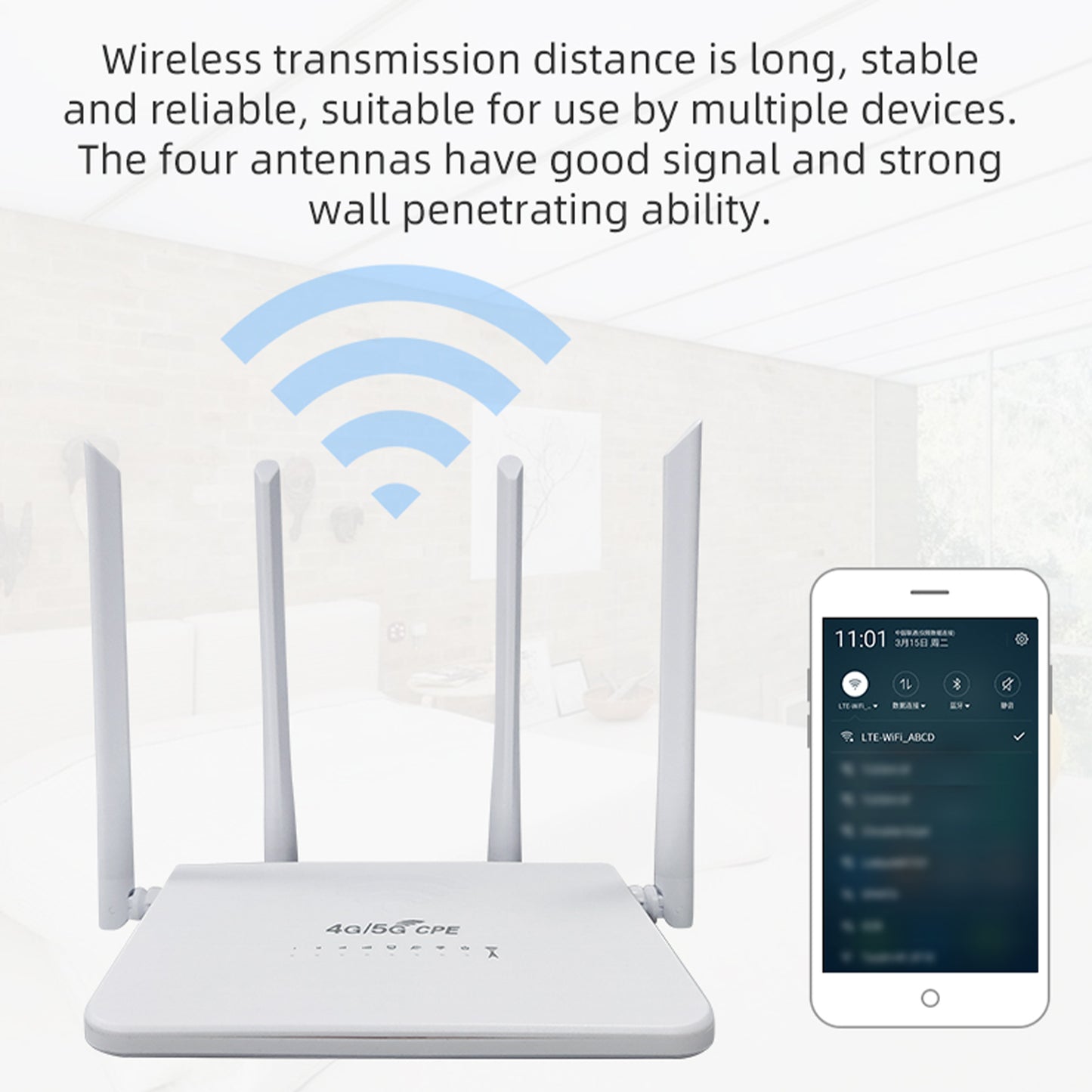4G/5G WiFi Ruter sa 4 Antene - podržava slot za SIM KARTICU !