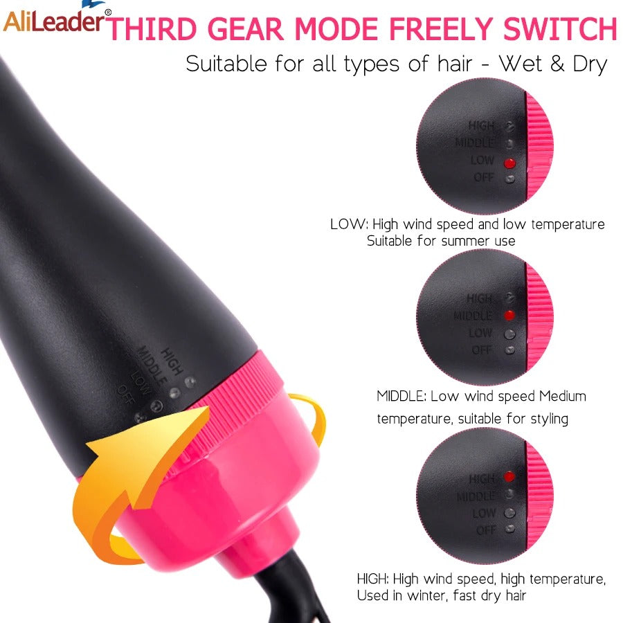 ONE STEP Hot Air Brush — 3u1 fen, četka i styler