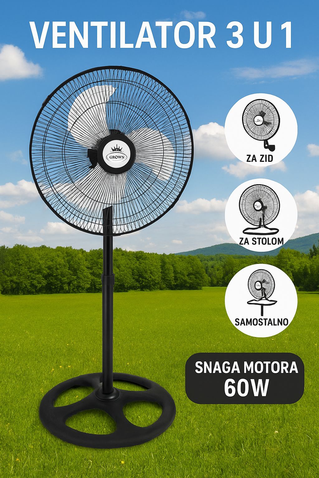 VENTILATOR 3 U 1