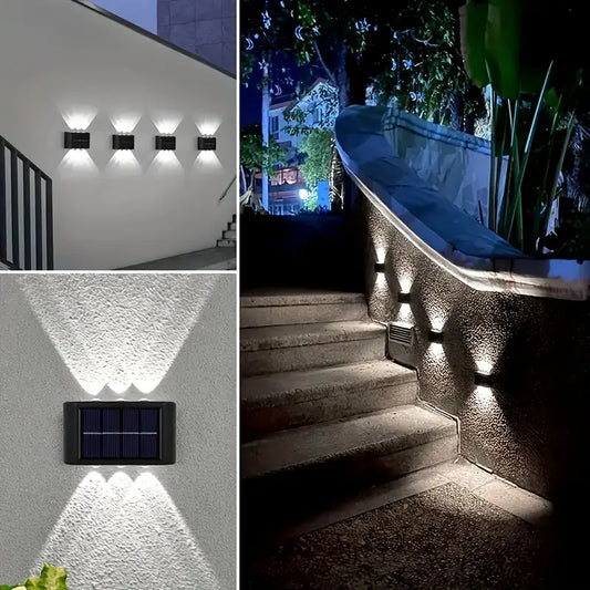 Dekorativne Solarne Zidne Lampe 4 Komada