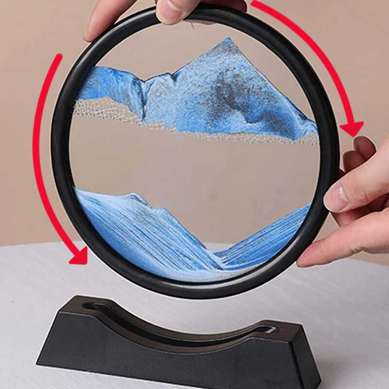 Kreativne 3D Pješčani Sat Kreće Pijesak