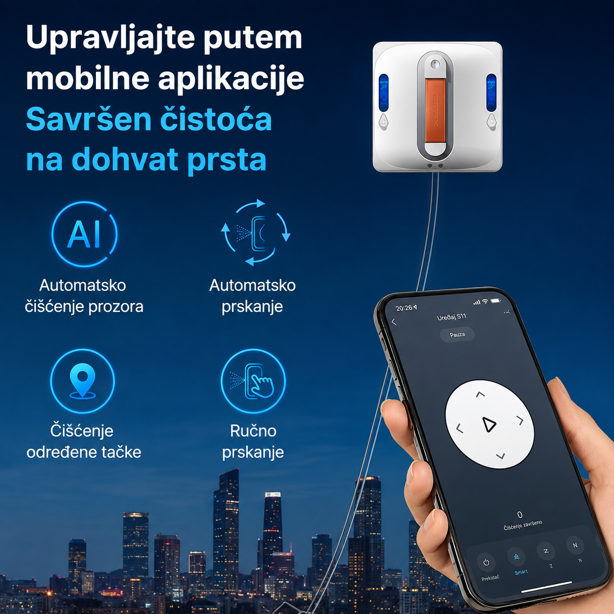 SMART Robot Čistač Prozora