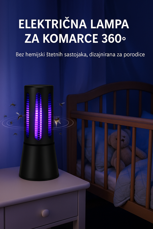 Električna Lampa za Komarce 360°