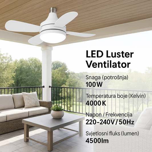 LED Luster Ventilator 100W