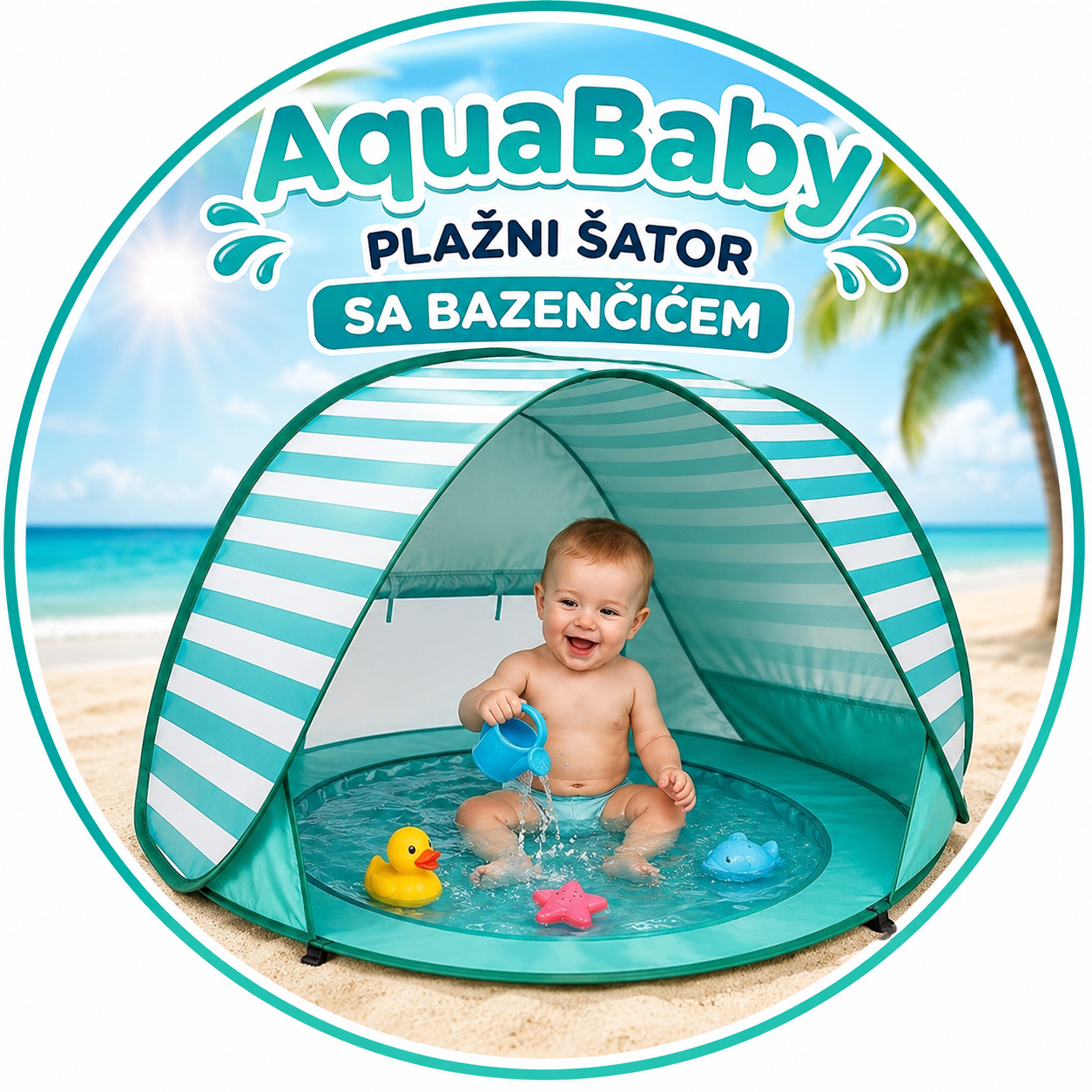 AquaBaby Plažni Šator sa Bazenčićem