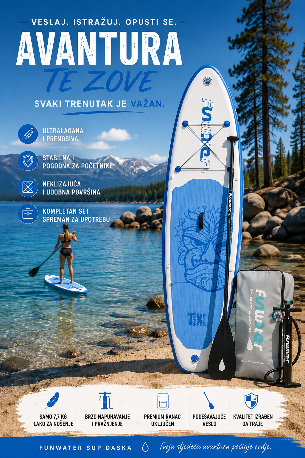 Sup Daska 320 x 81 x 15 cm