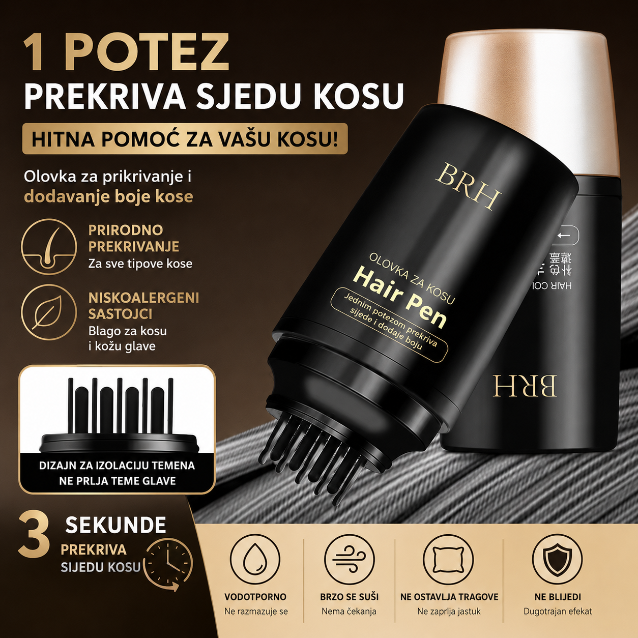 ColorCover™ – Olovka za trenutno prekrivanje sijedih vlasi