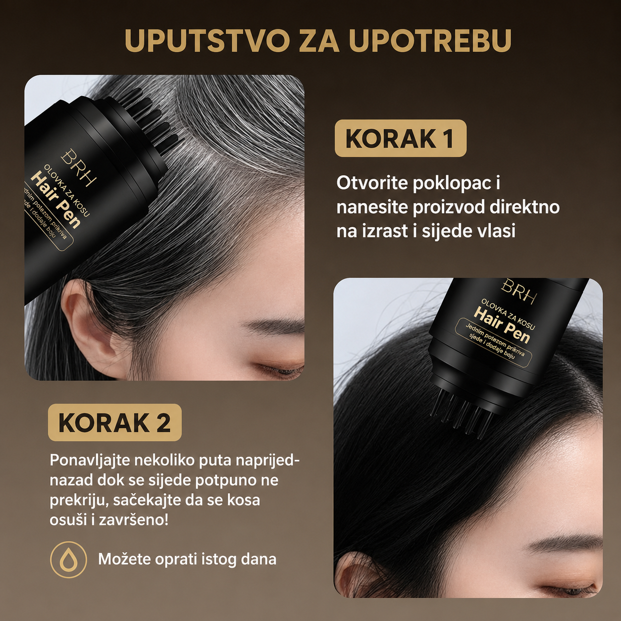 ColorCover™ – Olovka za trenutno prekrivanje sijedih vlasi