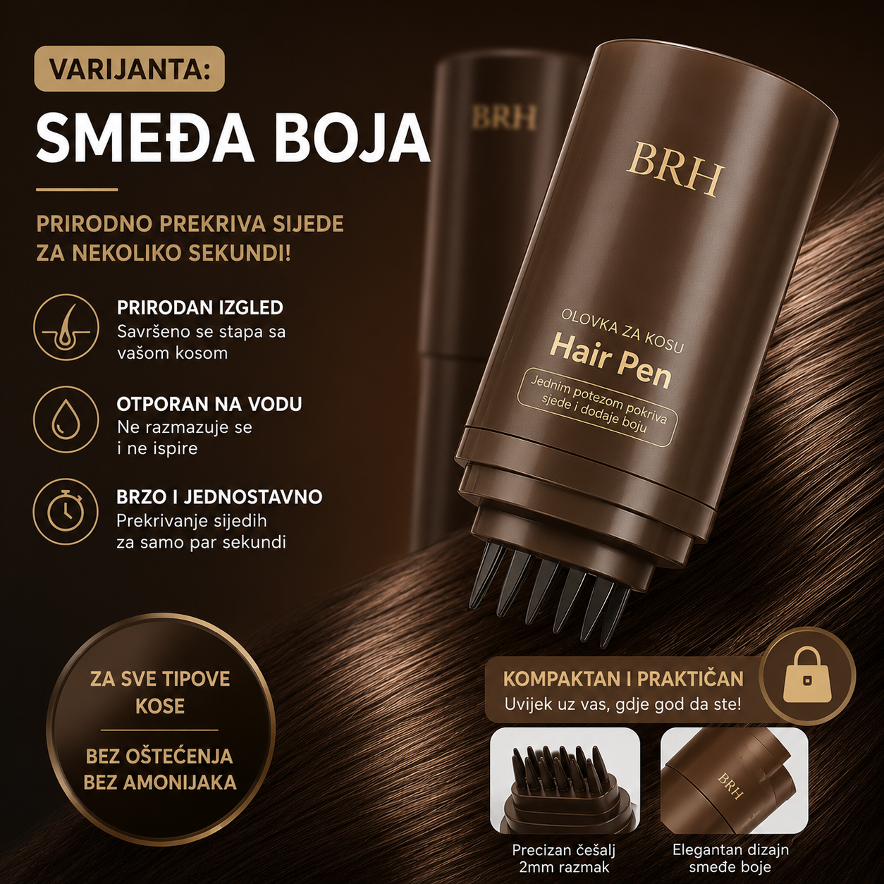 ColorCover™ – Olovka za trenutno prekrivanje sijedih vlasi