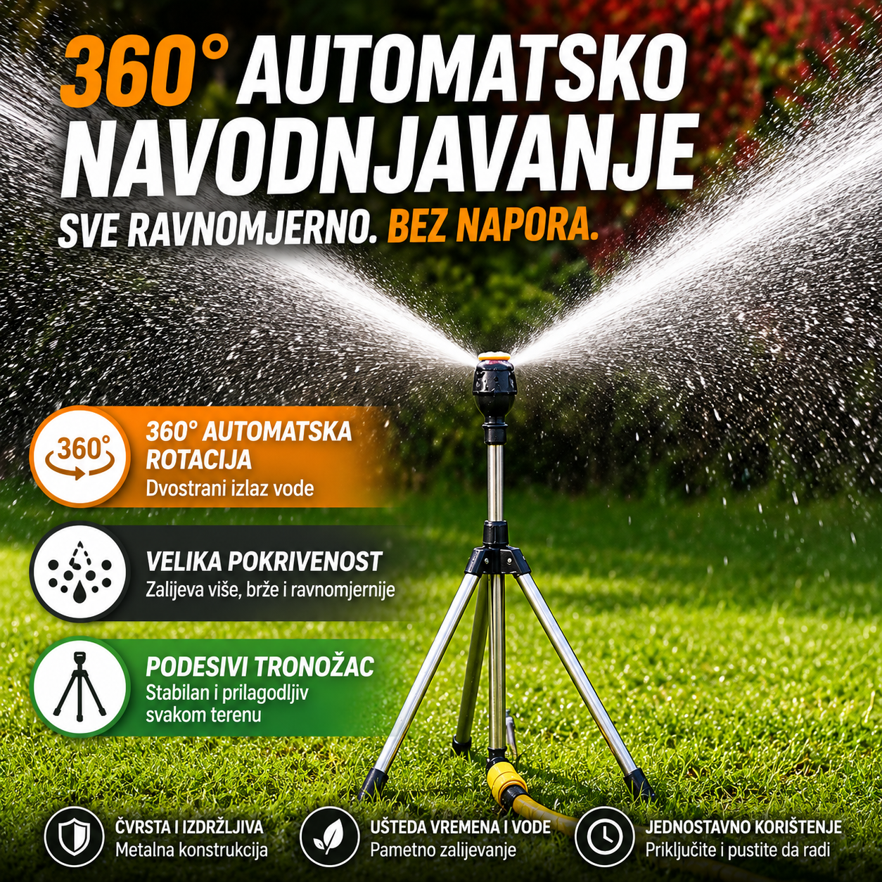 AquaSpin 360™ Prskalica sa Tronošcem