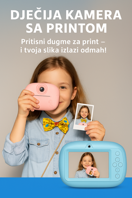 Dječija Kamera sa Printom – 2 u 1
