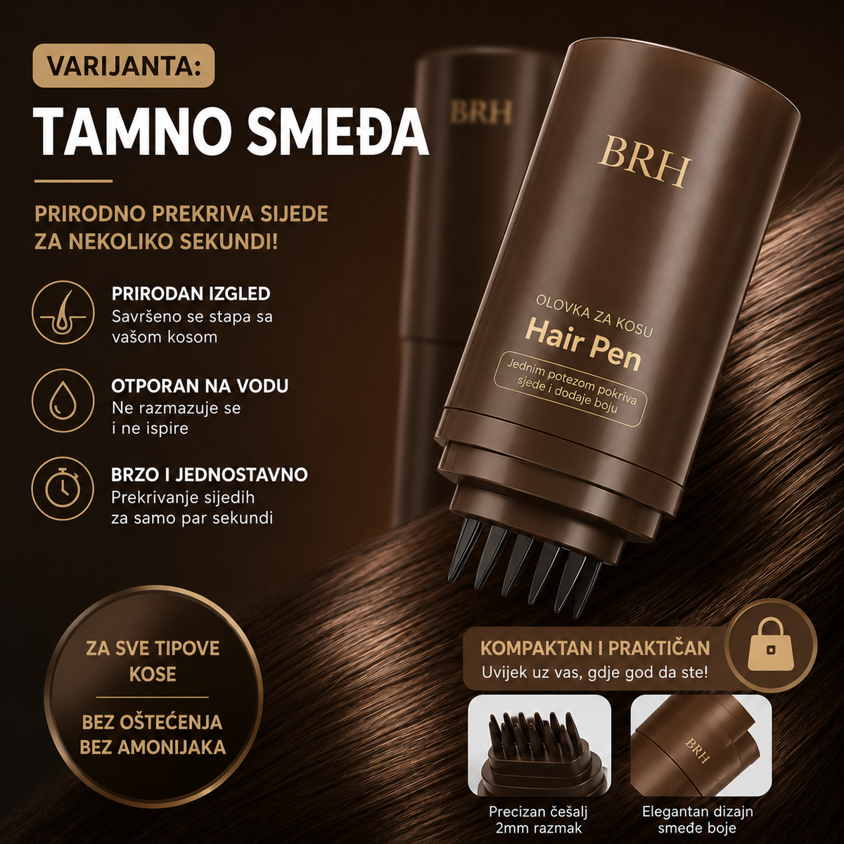 ColorCover™ – Olovka za trenutno prekrivanje sijedih vlasi