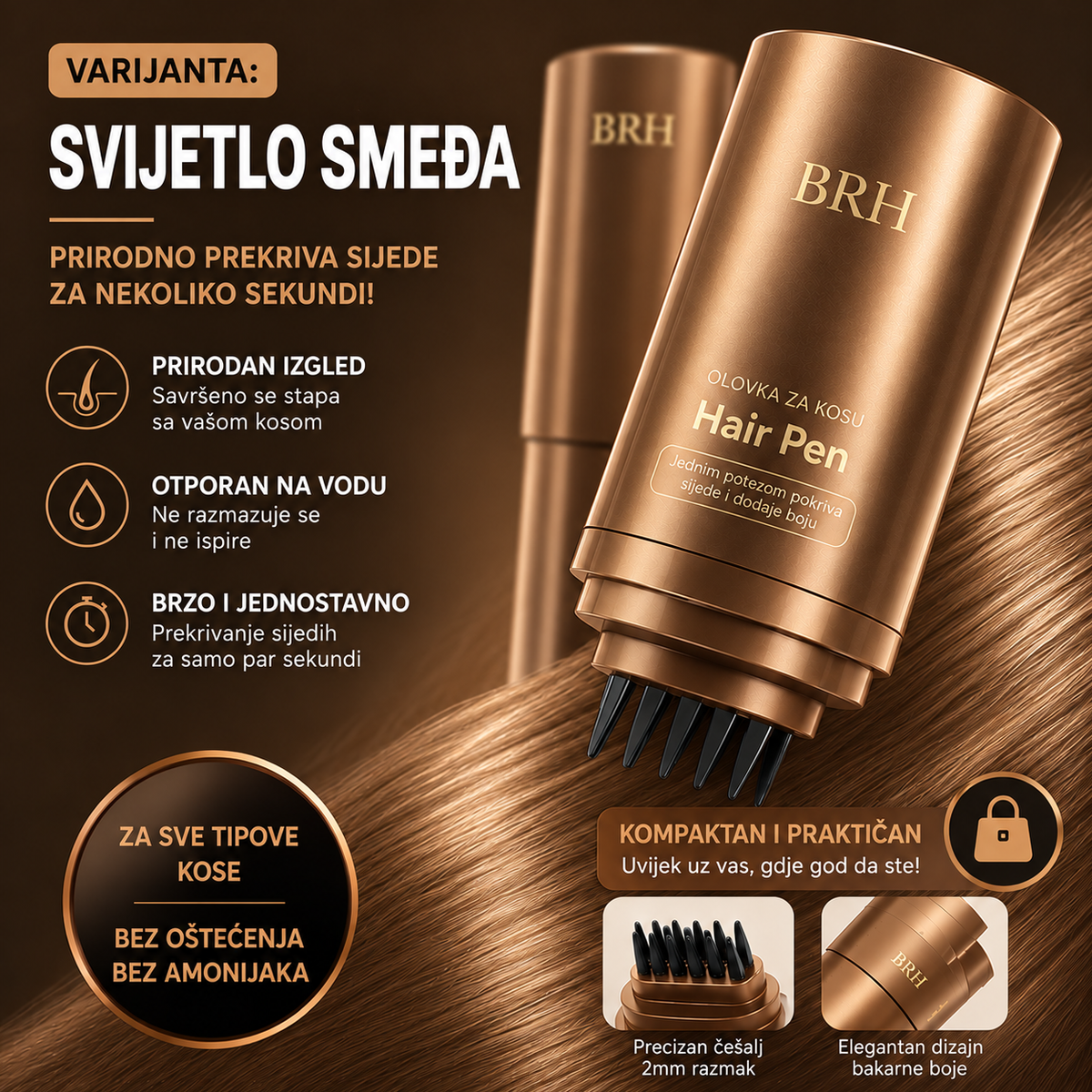 ColorCover™ – Olovka za trenutno prekrivanje sijedih vlasi
