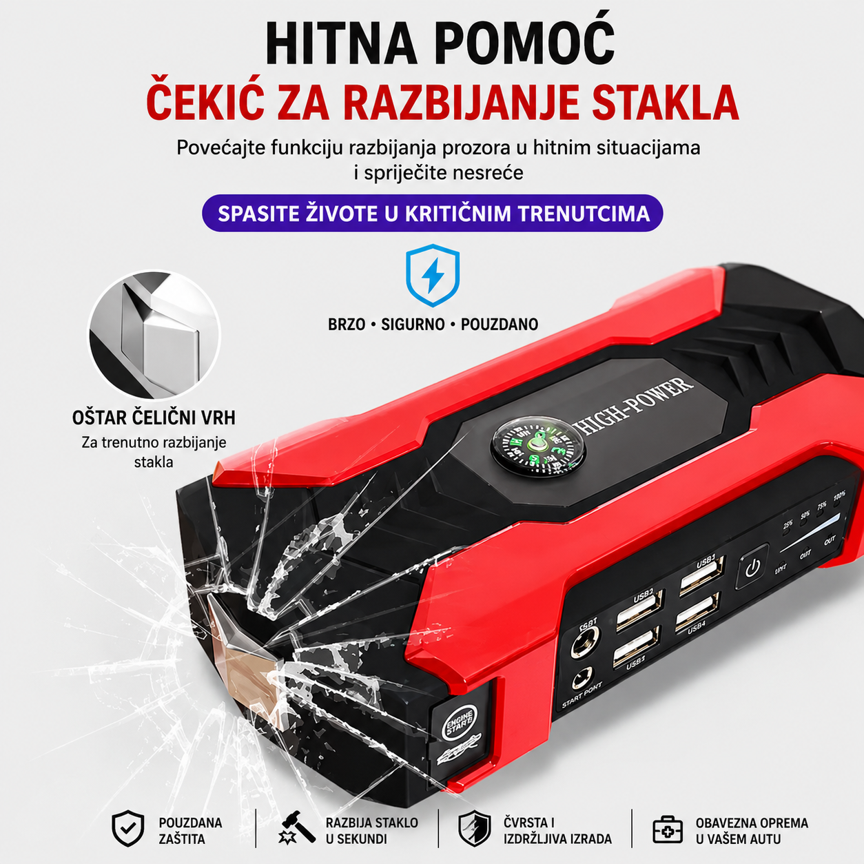 6u1 – Multifunkcionalni Auto Starter za Hitne Situacije