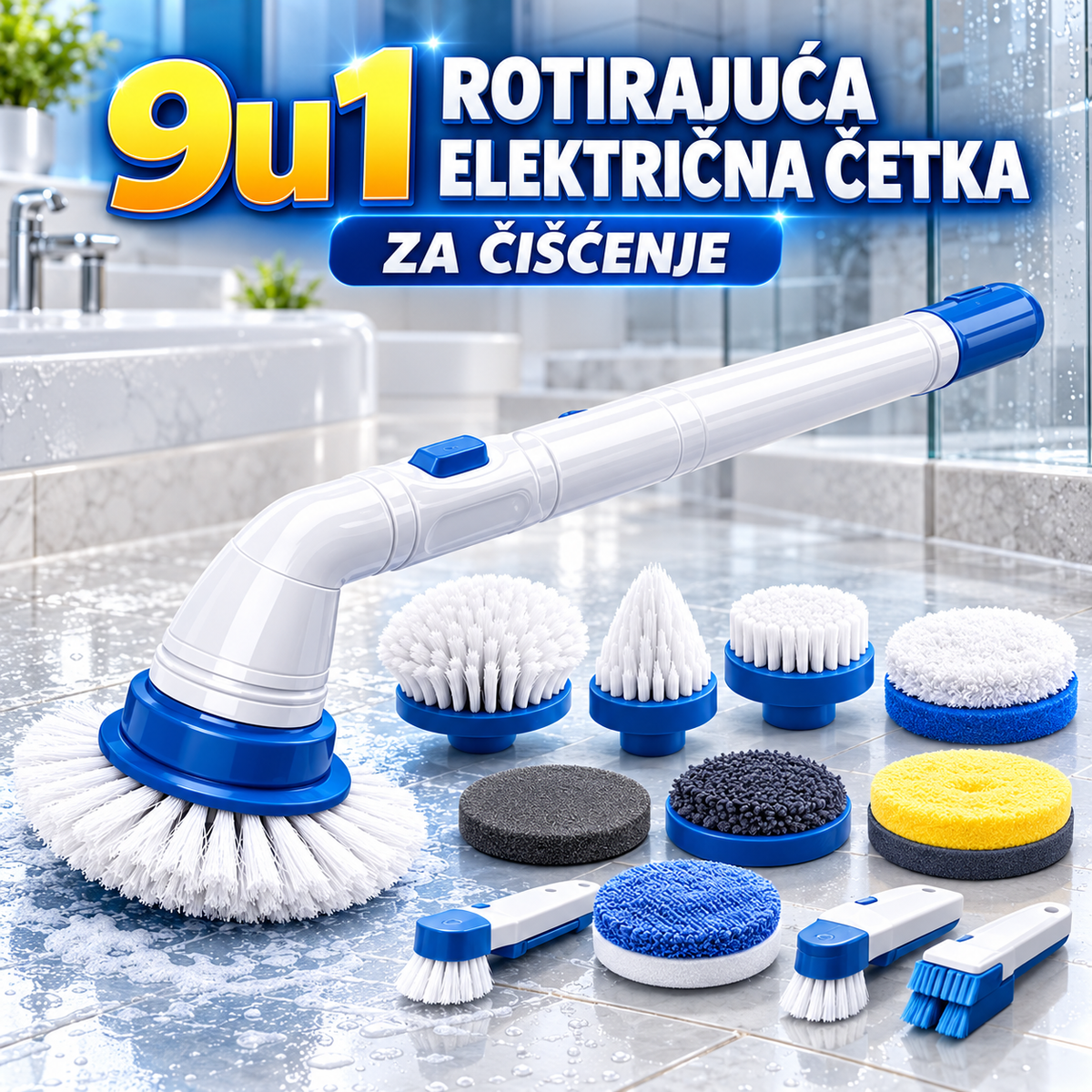 9u1 Rotirajuća Električna Četka za Čišćenje