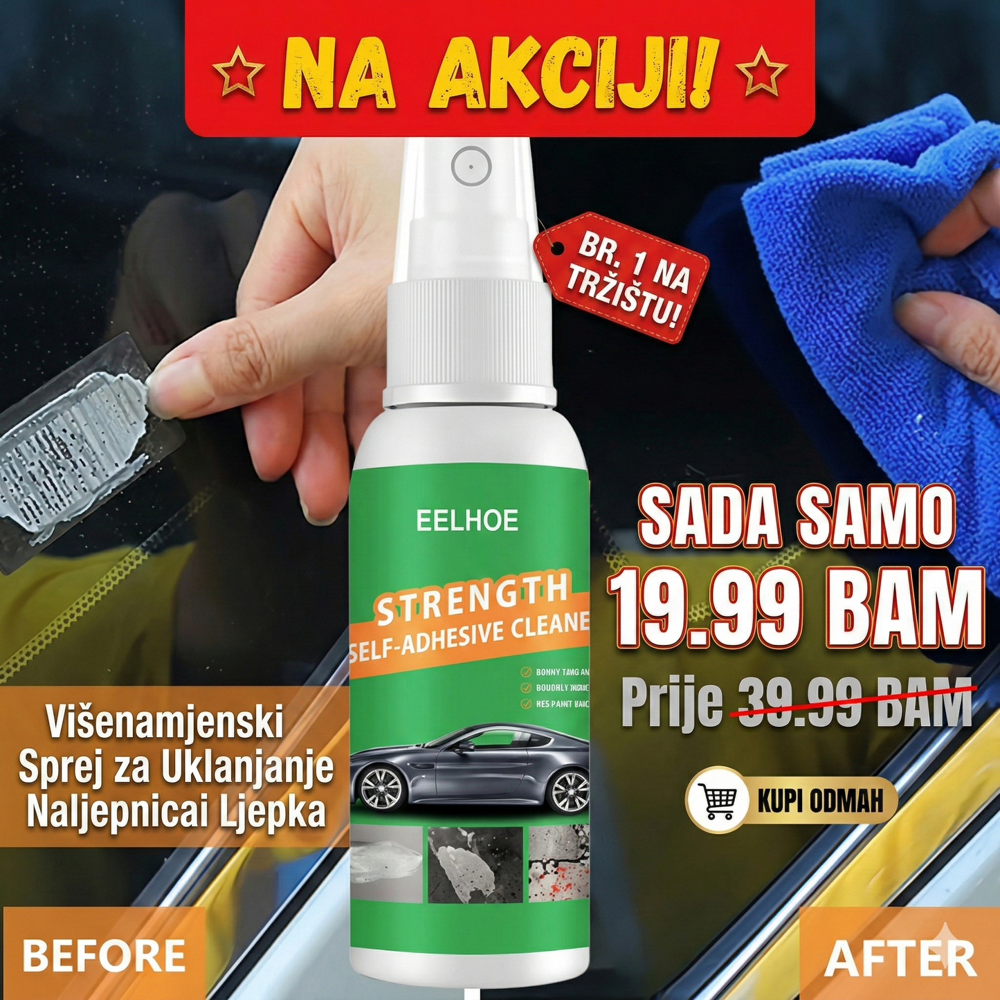 Višenamjenski Sprej za Uklanjanje Naljepnica i Ljepka