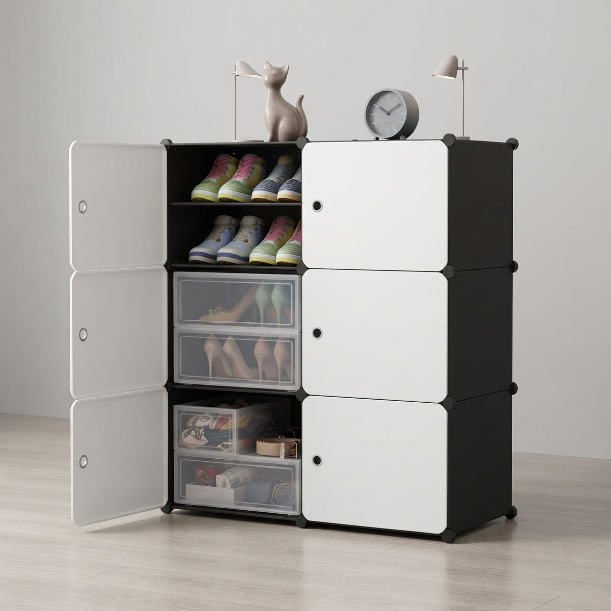 Veliki Organizator za Obuću + Transparentna Vrata + Ventilacija