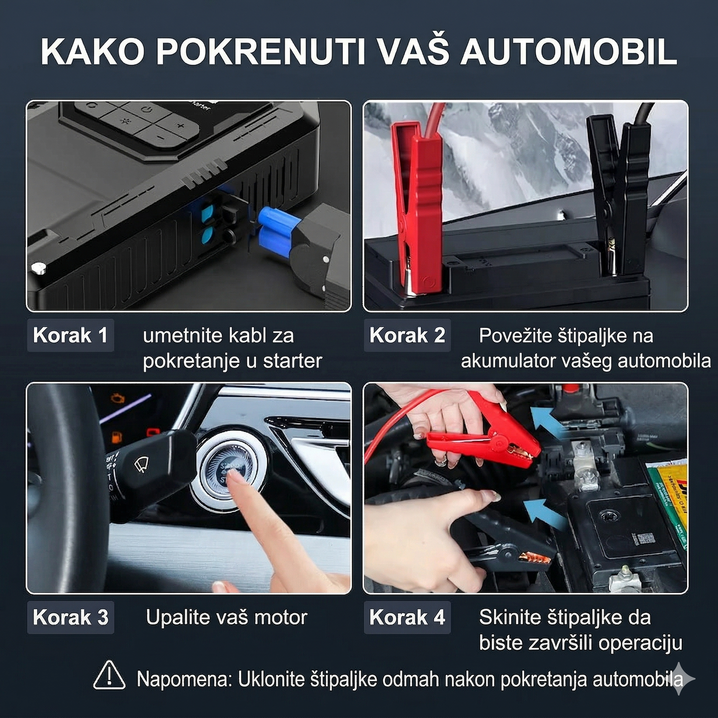 SafeDrive 2500A – 4u1 Starter + Kompresor + PowerBank + Lampa