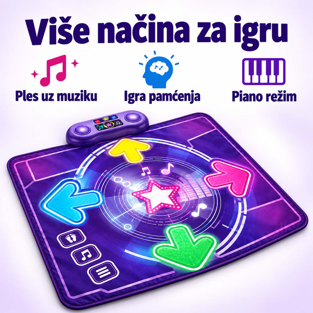 Interaktivna Plesna Podloga za Djecu