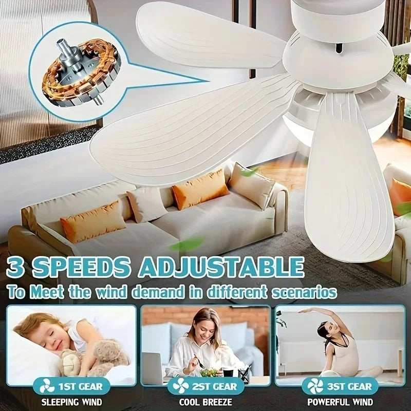 Luster ventilator “Cvijet” sa LED rasvjetom