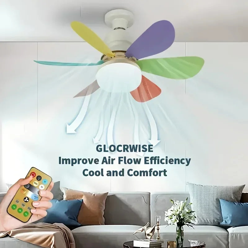 Luster ventilator “Cvijet” sa LED rasvjetom