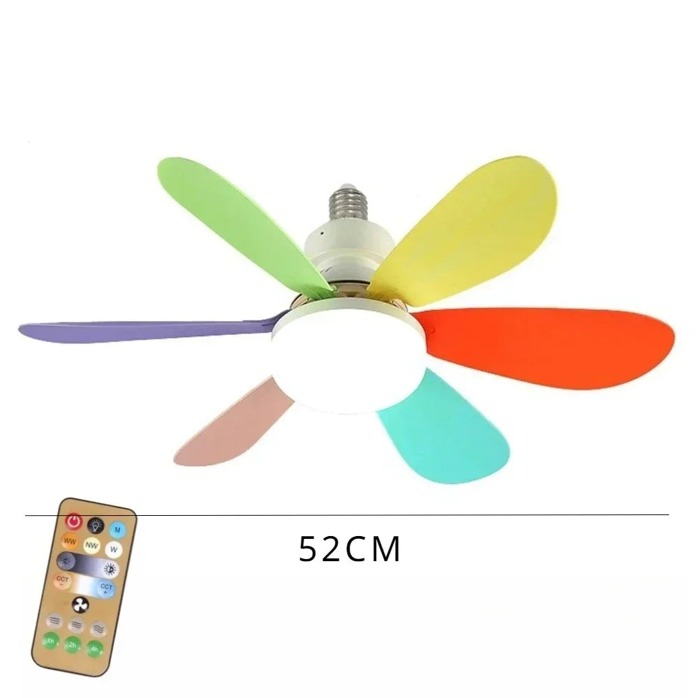 Luster ventilator “Cvijet” sa LED rasvjetom