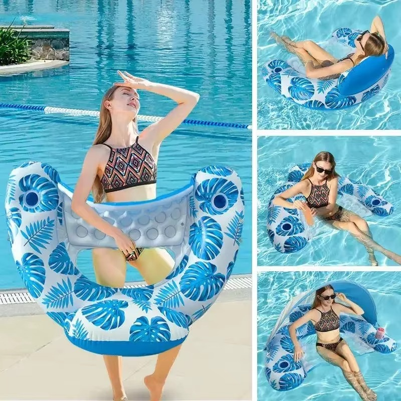 Ležaljka za Vodu sa Suncobranom