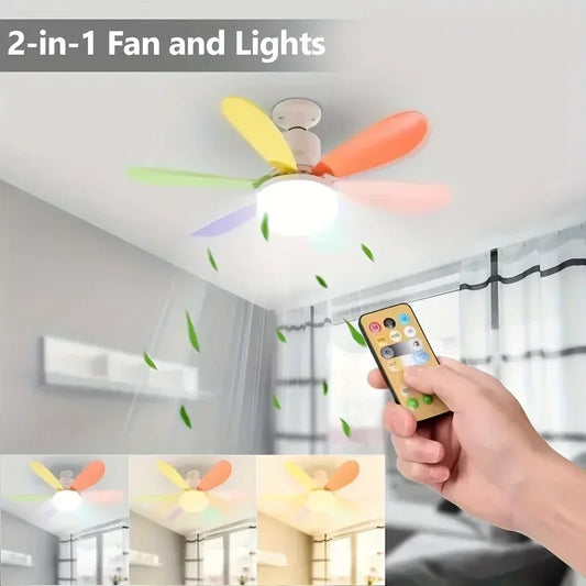 Luster ventilator “Cvijet” sa LED rasvjetom