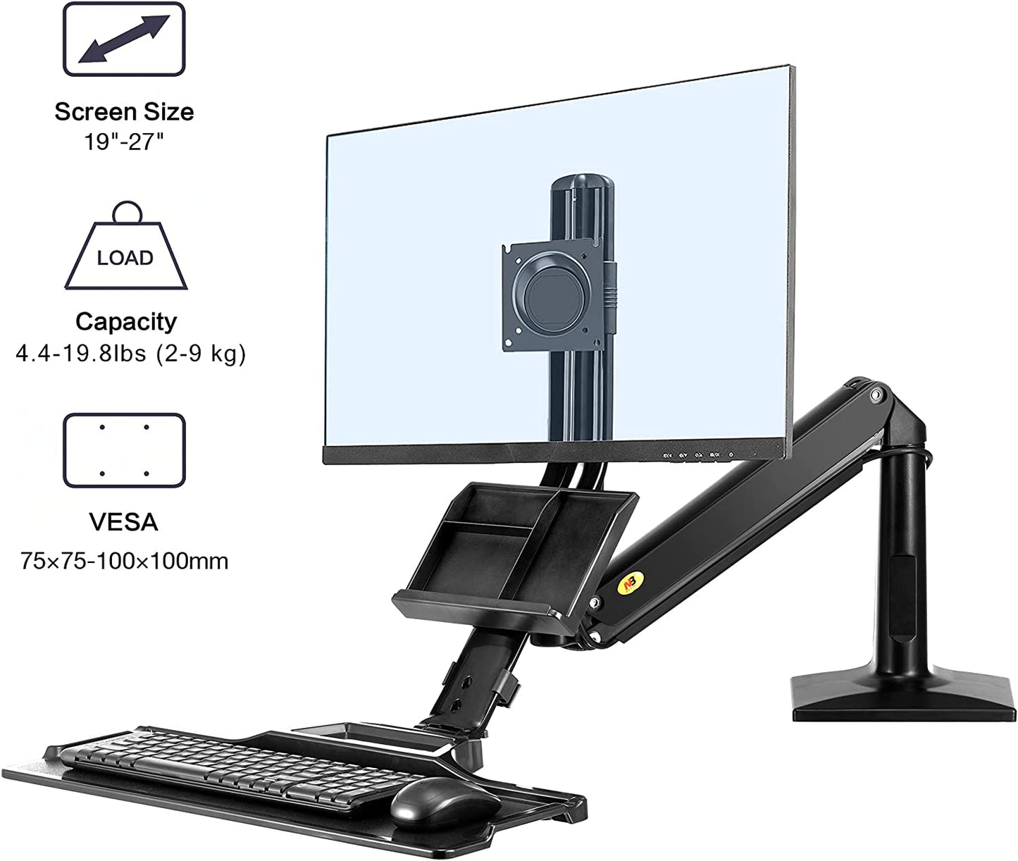Nosač za monitor 19”-27”