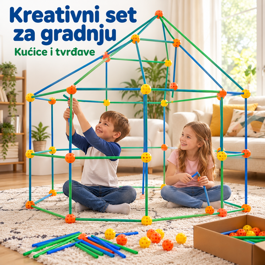 Kreativni Set za Gradnju Dječijih Kućica i Tvrđava