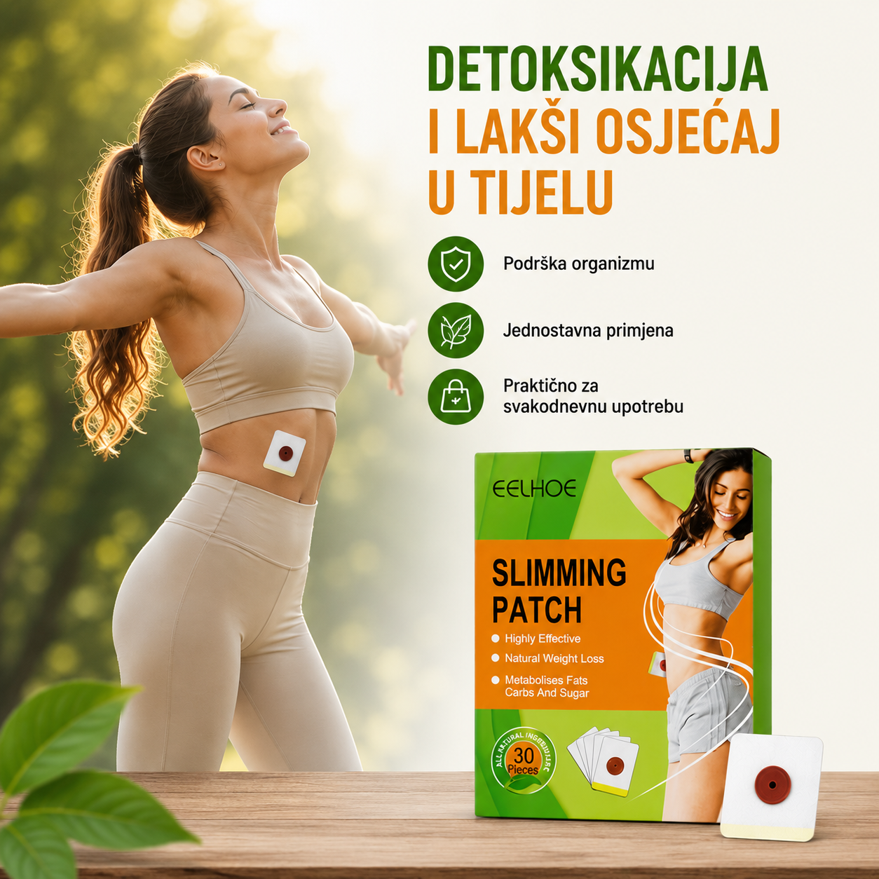 1+1 GRATIS - Biljni Flasteri za Mršavljenje i Detoksikaciju