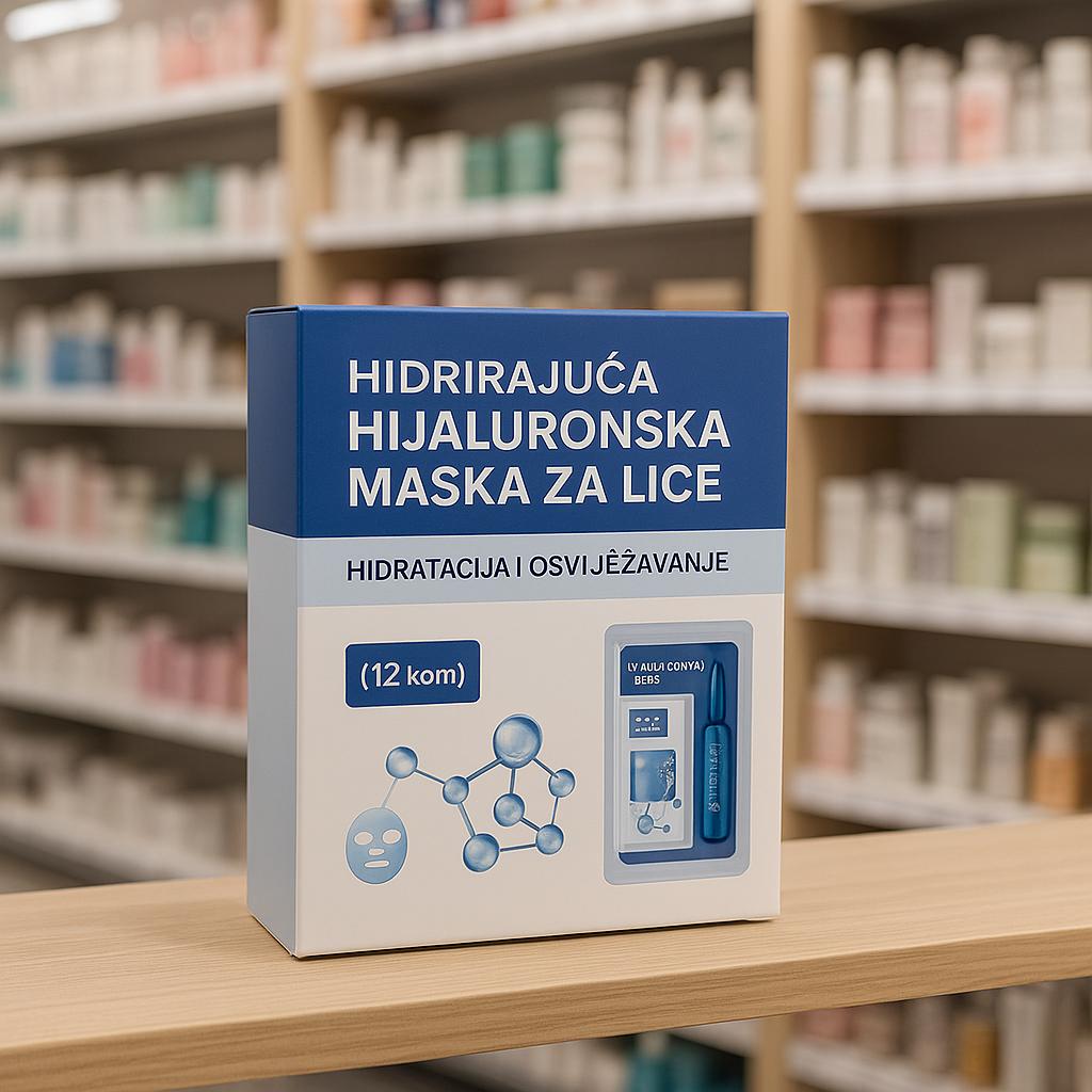 Hidrirajuća Hijaluronska Maska za Lice (12kom)