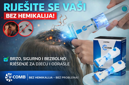 V-Comb Pro-Električni Češalj Protiv Vaši