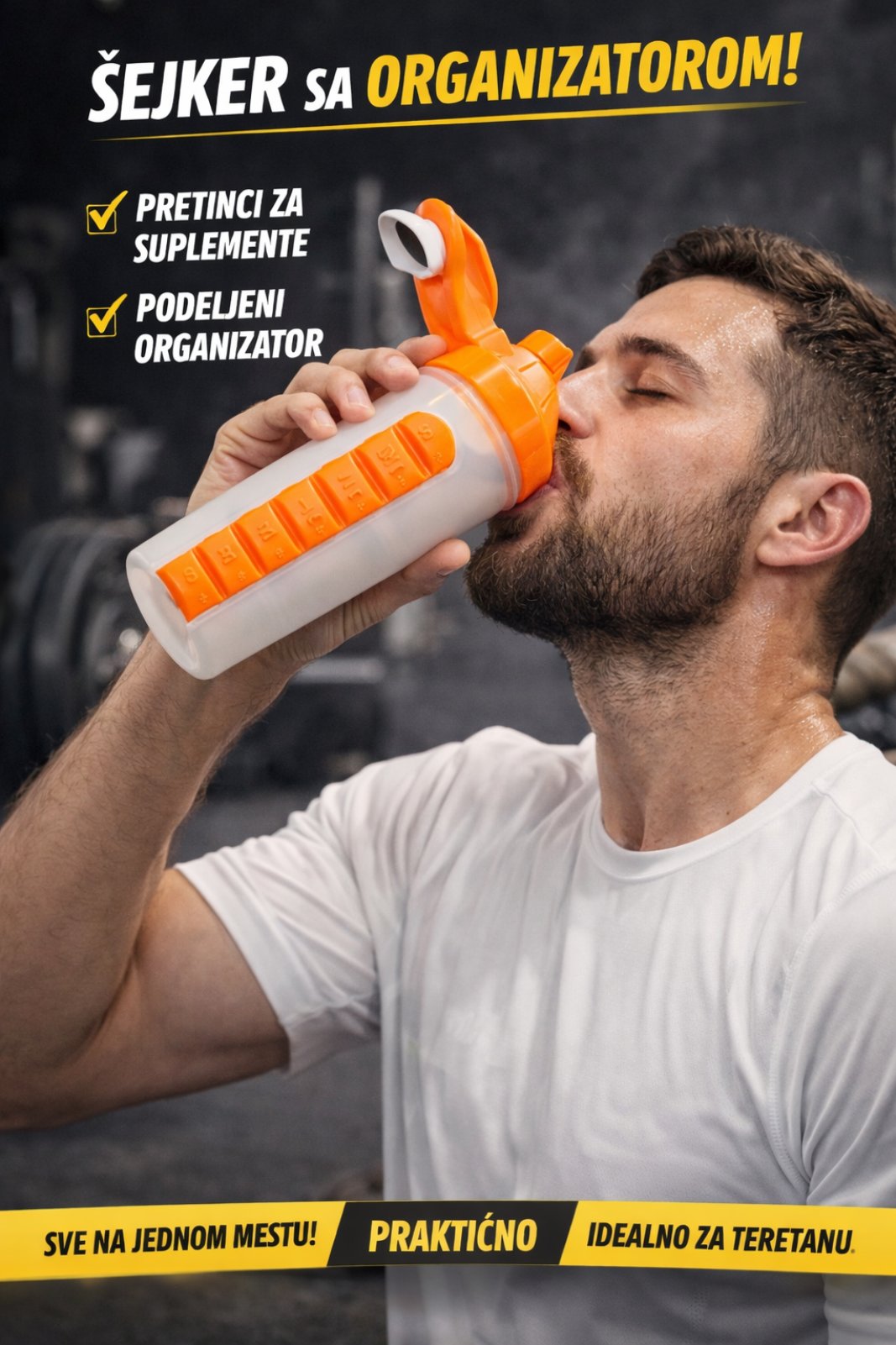 Shaker sa Organizatorom za Tablete
